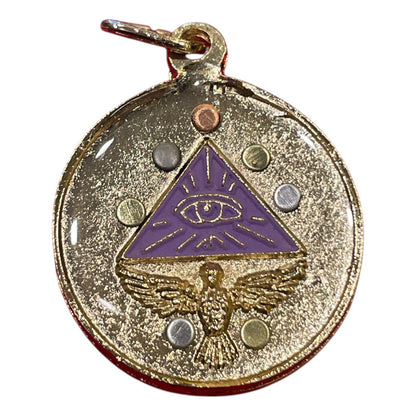 Medium Ritualized Pentagram 7 Metals Tetragrammaton