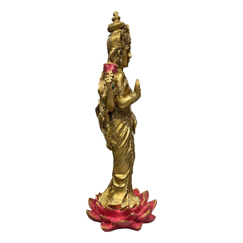 Lakshmi Goddess of Fortune Handmade Resin Ritualized.