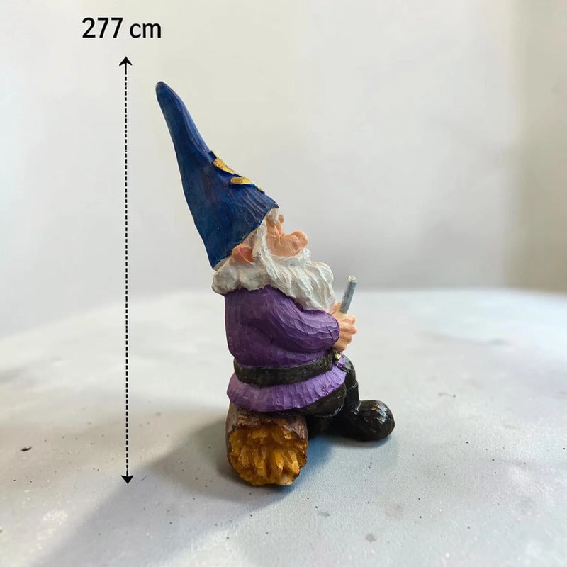 Gnomo De La Abundancia Y El Dinero Figura Decorativa 26 Cm A Morado by HEREJE