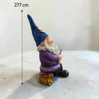 Gnomo De La Abundancia Y El Dinero Figura Decorativa 26 Cm A Morado by HEREJE