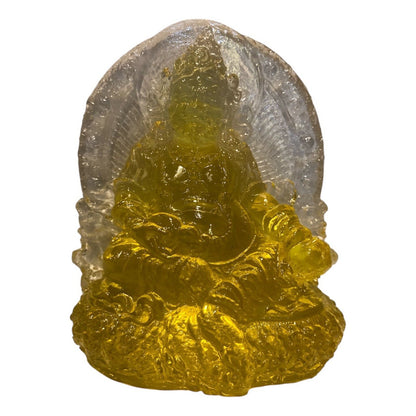 Dzambhala of Prosperity Buddha in Crystal Resin 12cm