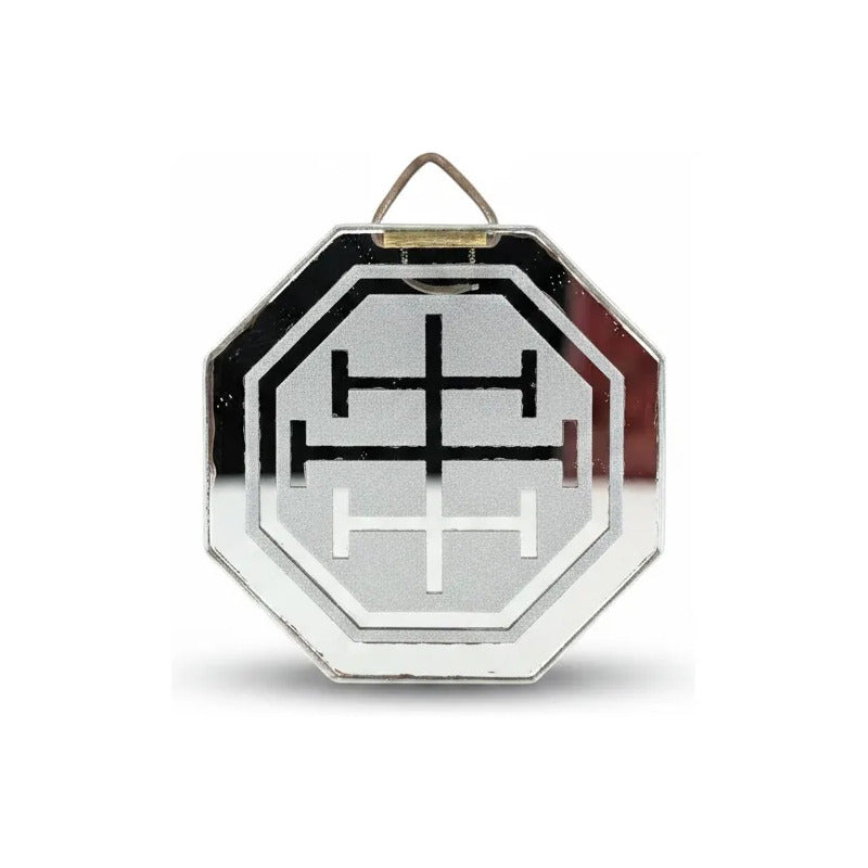 Espejo Octagonal, Grabado Con Símbolos Esotéricos De 5 Cm Protector De Fantasmas Y Fantasias by HEREJE