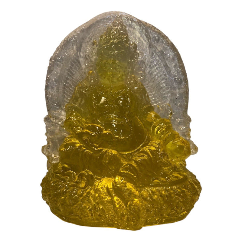 Dzambhala of Prosperity Buddha in Crystal Resin 12cm