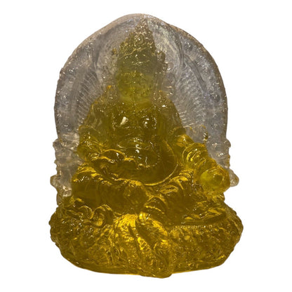 Dzambhala of Prosperity Buddha in Crystal Resin 12cm