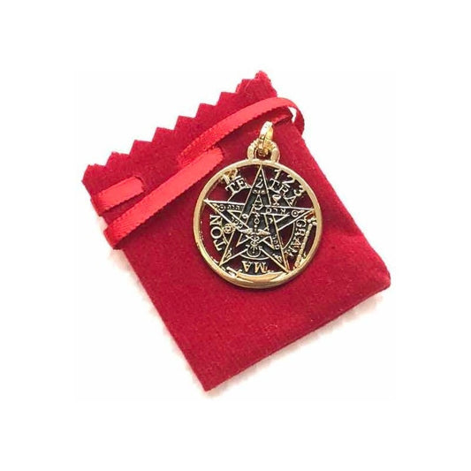 Tetragramaton Or Pentagram Gold Plate