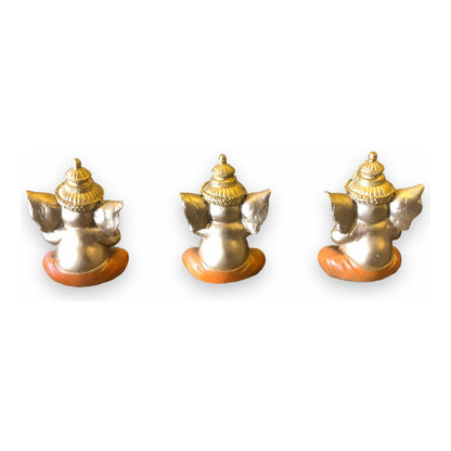 Set of 3 Ganesh 10cm