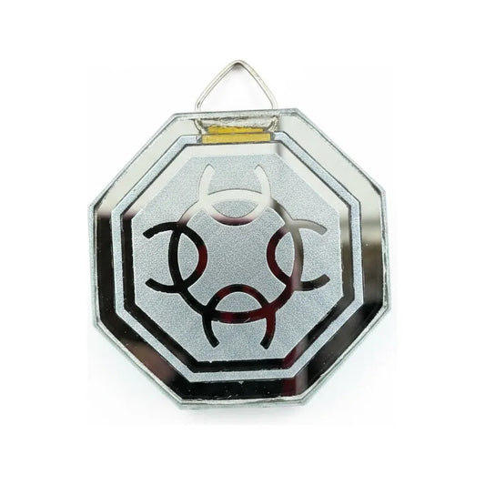 Espejo Octagonal, Grabado Con Símbolos Esotéricos De 5 Cm Generador De Energia Positiva by HEREJE