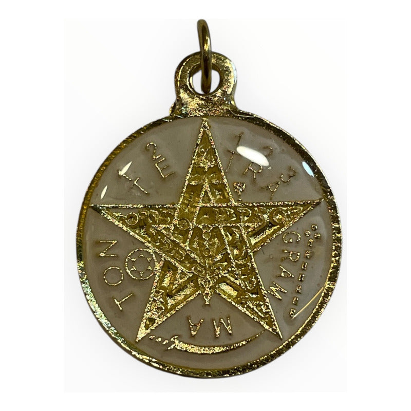 Hereje 7 Potencias Dije Encapsulado Y Tetra Al Reverso 30mm