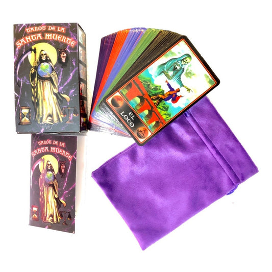 Tarot De La Santa Muerte + Bolsa + Instructivo 12.5cm