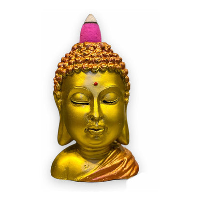 Buda Quemador De Incienso Escultura De Resina 9x6x6cm