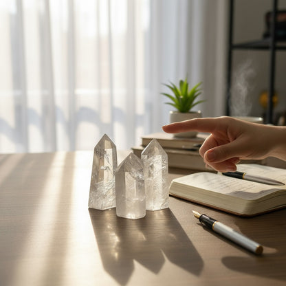 Cuarzo Maestro De Cuarzo Blanco De Entre 4.5 Y 5.5 Cm