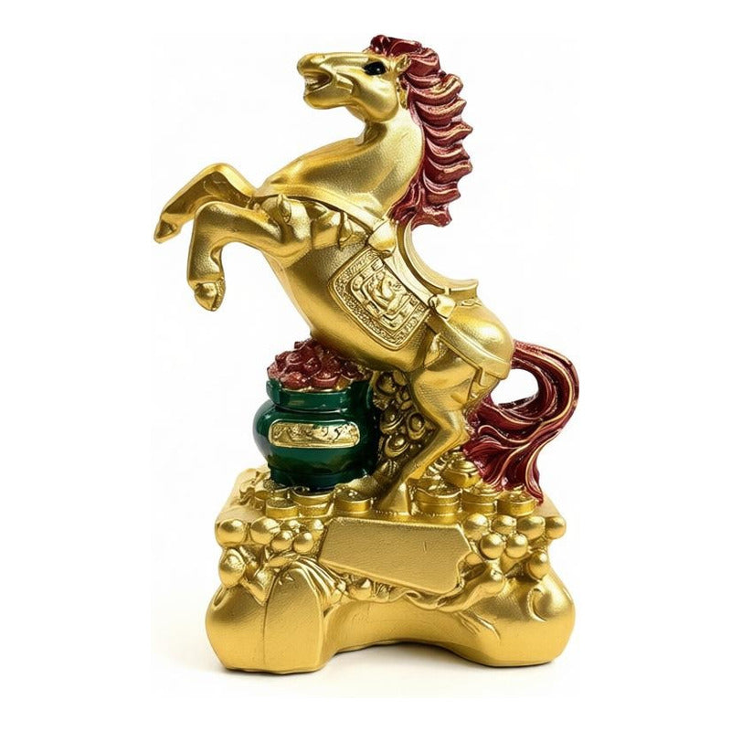 Caballo Figura De Resina Año Chino 8x5cm