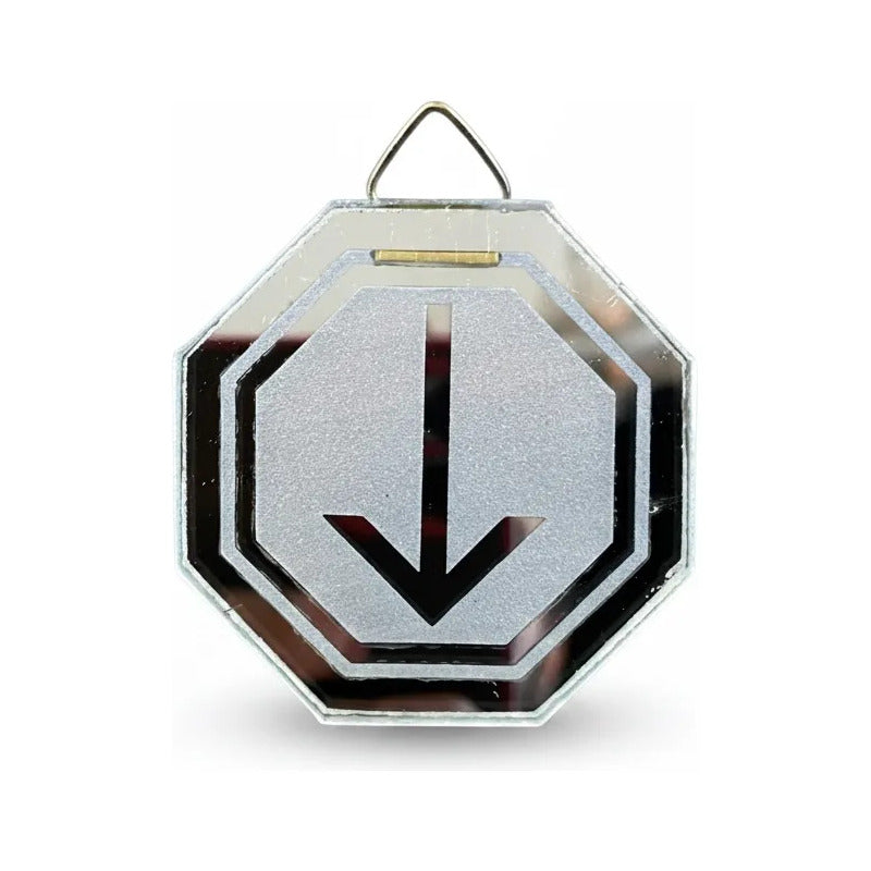 Espejo Octagonal, Grabado Con Símbolos Esotéricos De 5 Cm Promocion Profecional by HEREJE