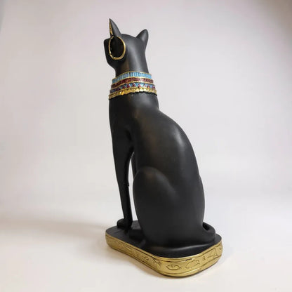 Bastet Egipcio Escultura De Resina 34x17x11 Cm