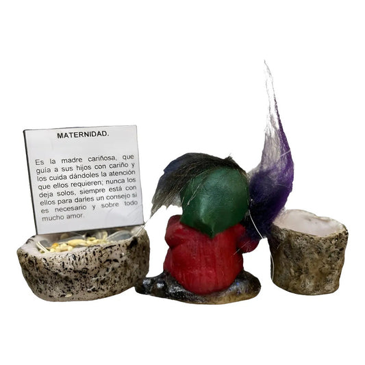 Troll Mini + Comedero + Semillas + Tarjeta Varios Modelos Maternidad 5.5cm by HEREJE