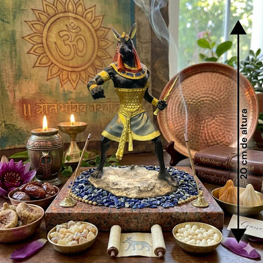 Seth Dios Egipcio 23 Cm De Altura Negro