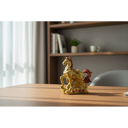 Caballo Del Año Chino 12.5x11x4cm