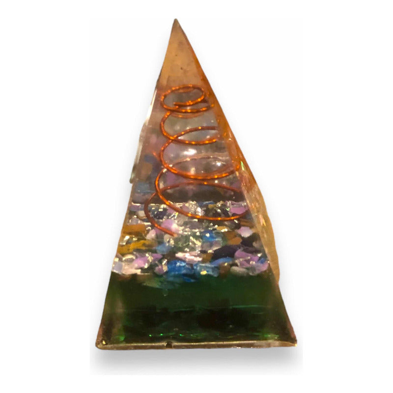 Orgonitpyramide 7cm mit Harz