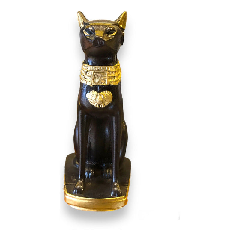 Gato Egipcio 14.5cm Figura De Resina Negro by HEREJE
