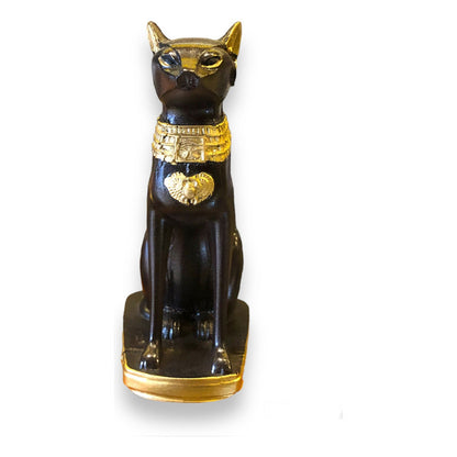 Gato Egipcio 14.5cm Figura De Resina Negro by HEREJE