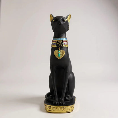 Bastet Egipcio Escultura De Resina 34x17x11 Cm