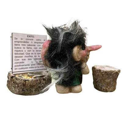 Troll Mini + Comedero + Semillas + Tarjeta Varios Modelos Exito 7cm