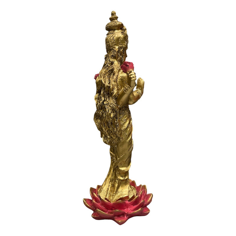 Lakshmi Goddess of Fortune Handmade Resin Ritualized.