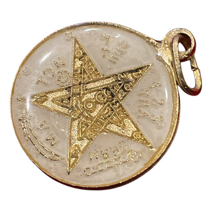 Medium Ritualized Pentagram 7 Metals Tetragrammaton