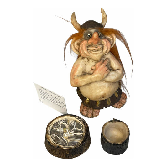 Troll Del Retiro + Feeder + Seeds + Cards 12 cm High