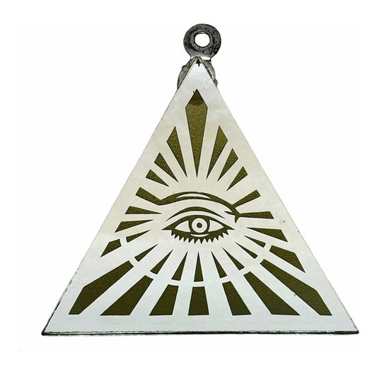 Divine Eye Engraved Mirror 12 cm