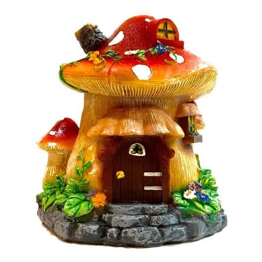 Mushroom House Elemental Beings National Resin 13 Cm