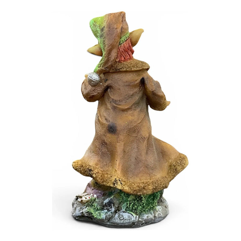 Elfo De Resina Figura De 16 Cm De Altura Pintado A Mano Puk by HEREJE