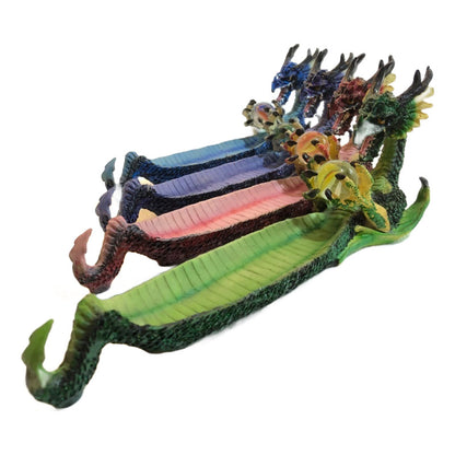 Dragón Pebeteros Porta Incienso Resina Figura Varios Colores