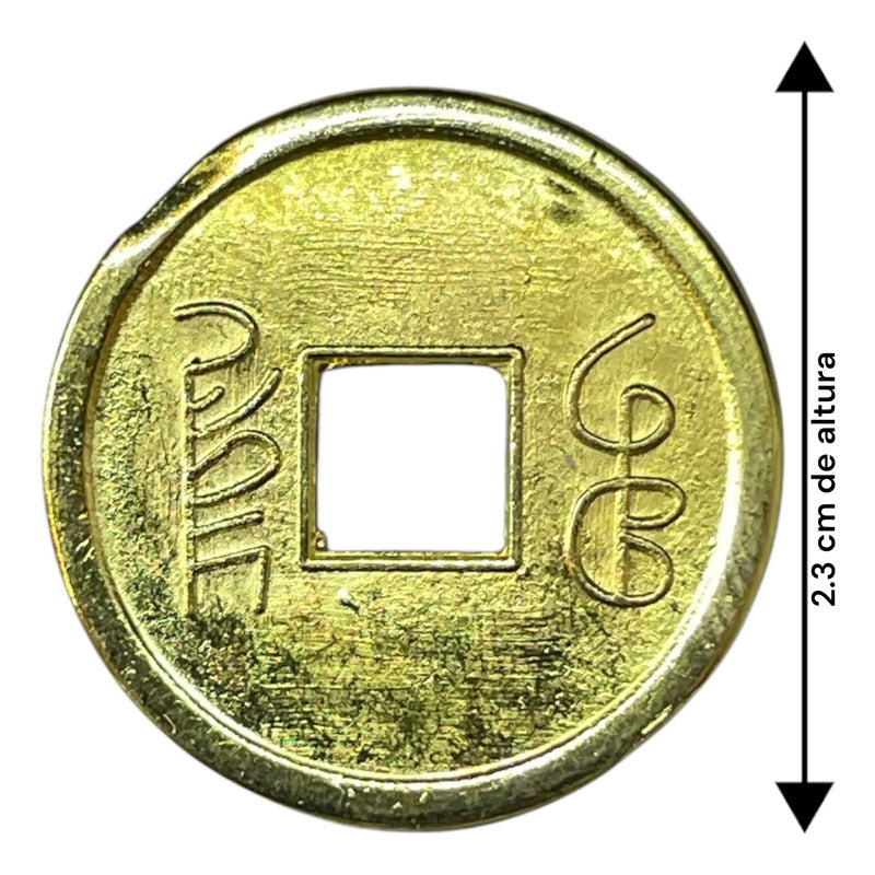 Moneda China Dorada 10 Piezas 2.3 Cm De Diametro by HEREJE