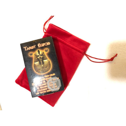 Tarot Egipcio Mini + Morral + Amuleto + Instructivo 8cm