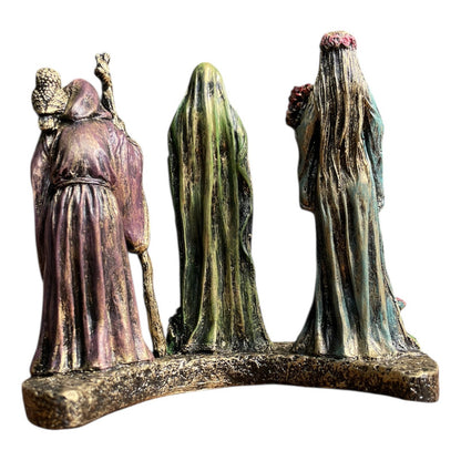 Escultura Triple Diosa 11cm Resina Artículos Esotéricos Lety