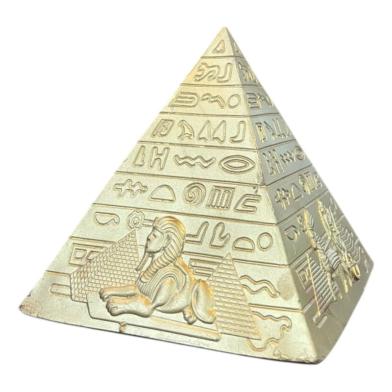 Pirámide Egipcia Dorada Decorativa Diosa Isis 9.5cm Dorado by HEREJE