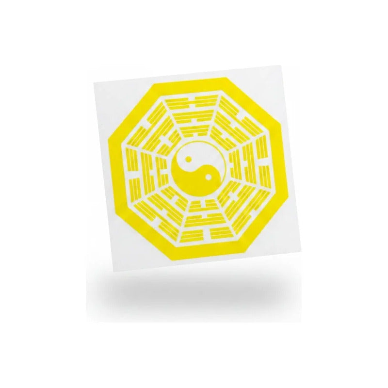 Bagua Vinilo Sticker 5 Cm X 5 Cm Amarillo by HEREJE