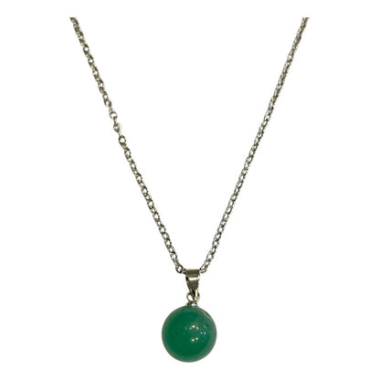 Cuarzo En Esfera Dije Con Cadena