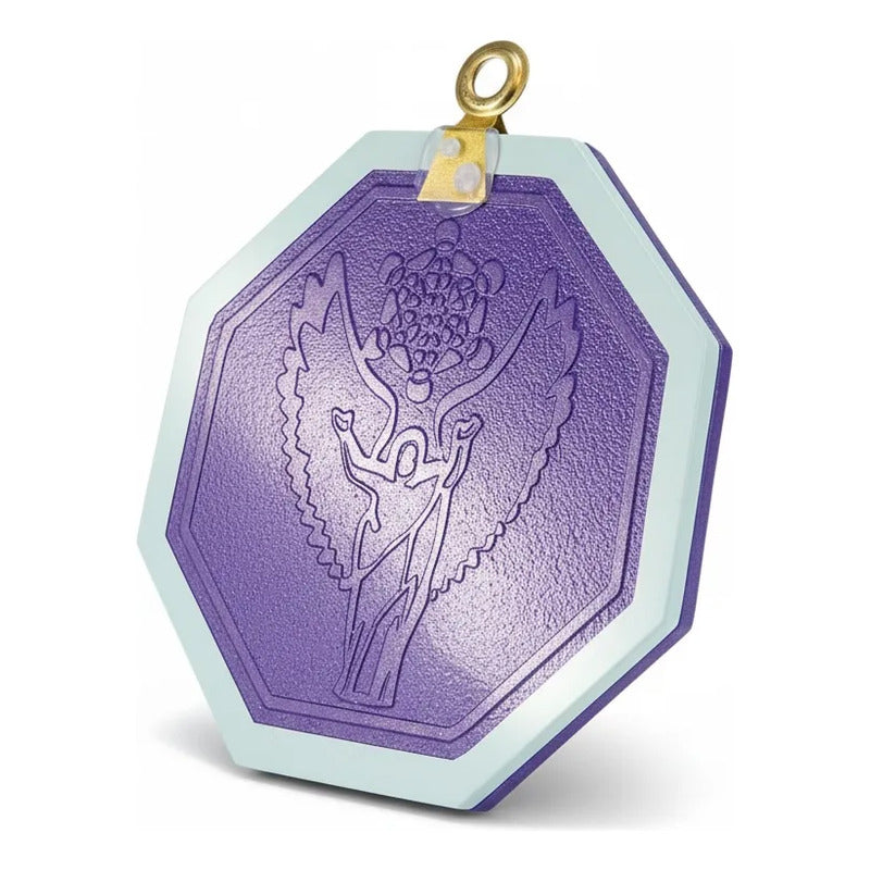 Arcángel Metatrón Geometría Sagrada Espejo 9cm Violeta