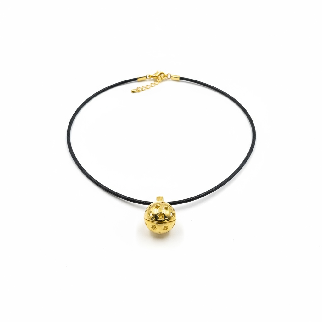 Llamador De Angeles Sencillo En Metal Dorado