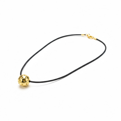 Llamador De Angeles Sencillo En Metal Dorado