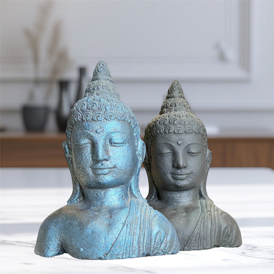 Busto De Buda Negro 17x13x7cm