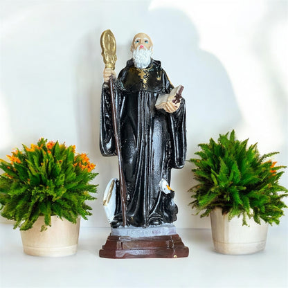 Saint Benedict Resin Figure 16 Cm