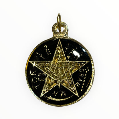 7 Powers Encapsulated Pendant and Tetragrammaton on the reverse
