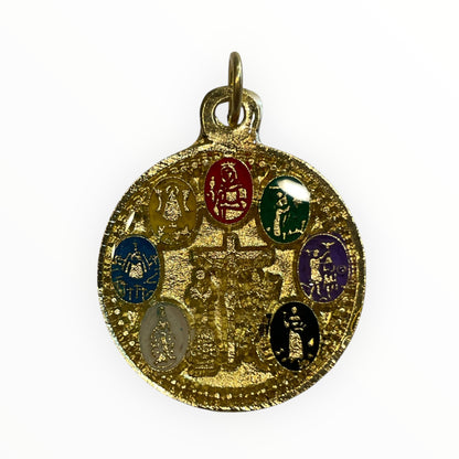 7 Powers Encapsulated Pendant and Tetragrammaton on the reverse