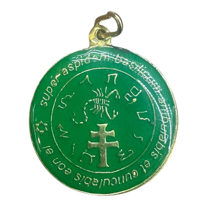 Exterminador Talisman Amulento Encapsulado Y Baño De Oro 3cm