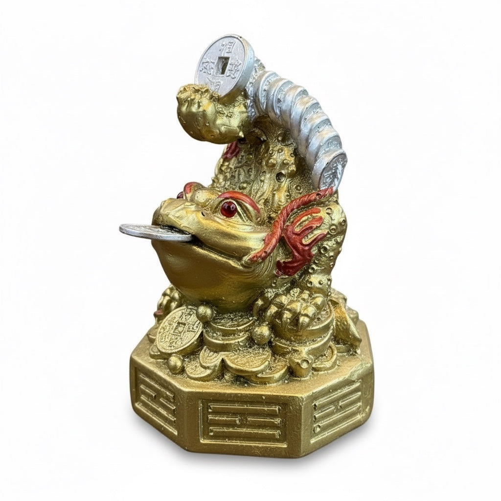 Three-legged Toad or Lucky Frog Resin 7 cm