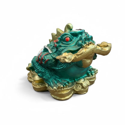 Rana De La Suerte Y La Abundancia Con El Ru Yi Resina