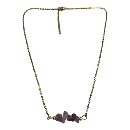 Necklace with Quartz Chip